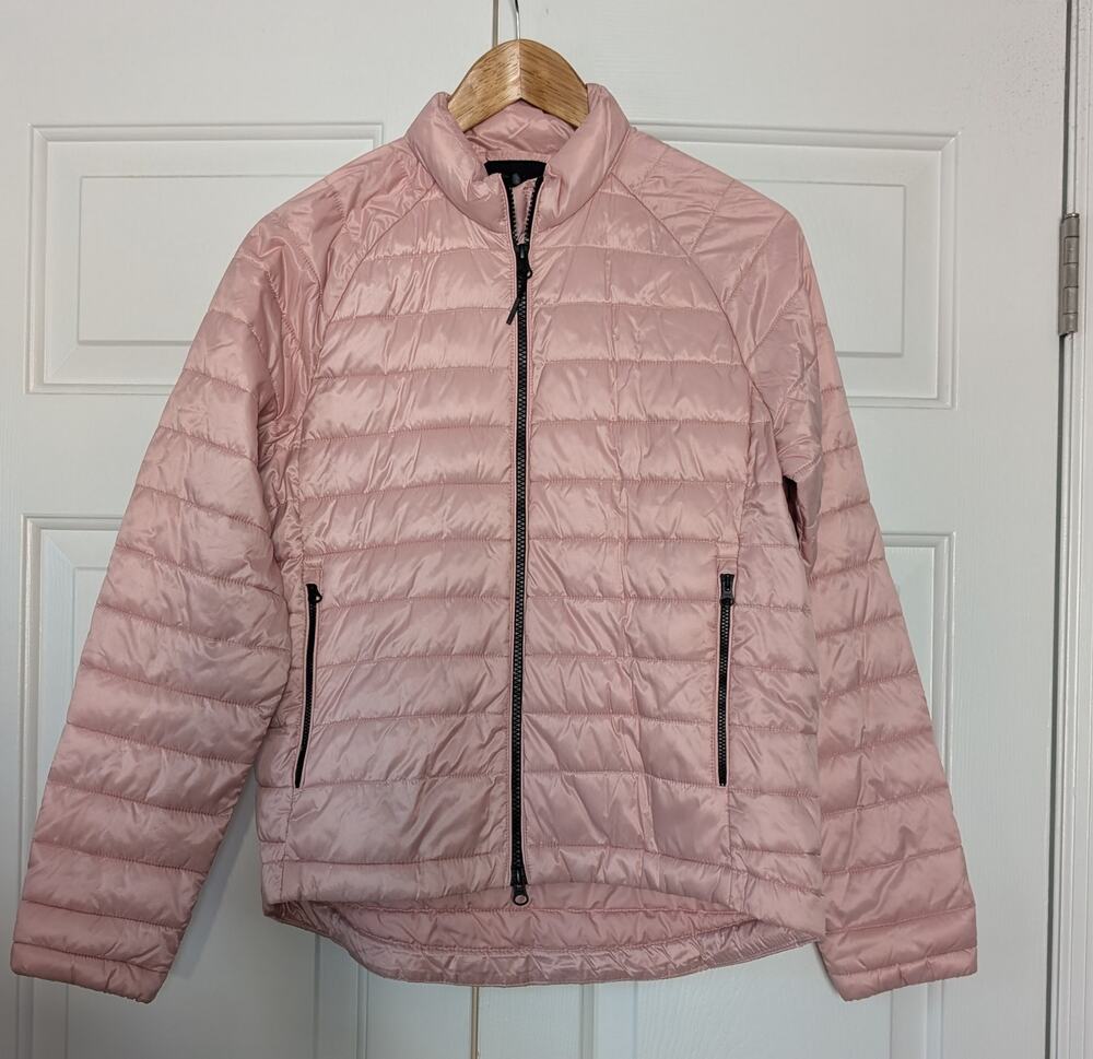 Everlane Lightweight Pink Puffy Coat